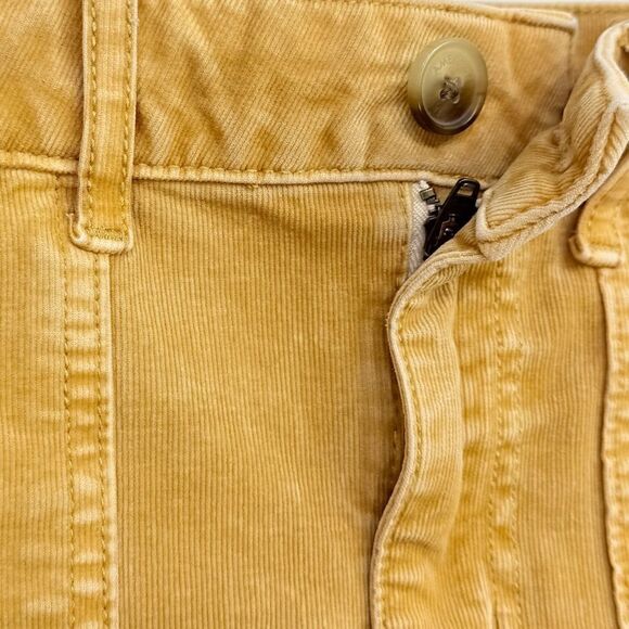 American Eagle Golden Tan Corduroy Patch Pocket Super Stretch Mini Skirt - Picture 12 of 16